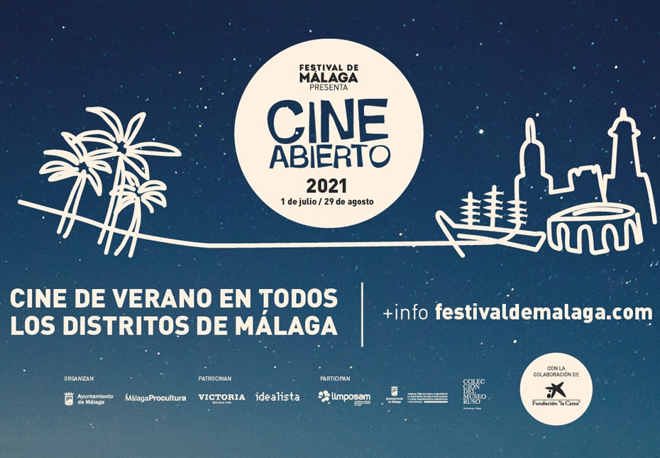 Regresa Cine Abierto, con 128 proyecciones gratuitas en los once distritos de Málaga