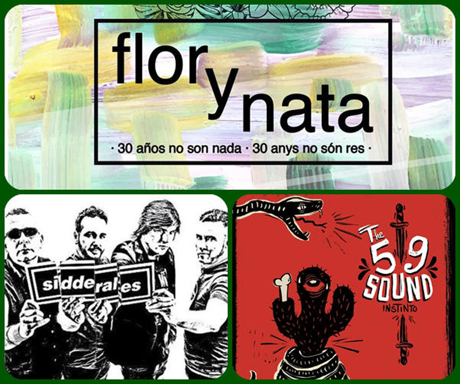 Concierto conmemorativo de Flor y Nata Records 30 años no son nada: Sidderales y The 59 Sound