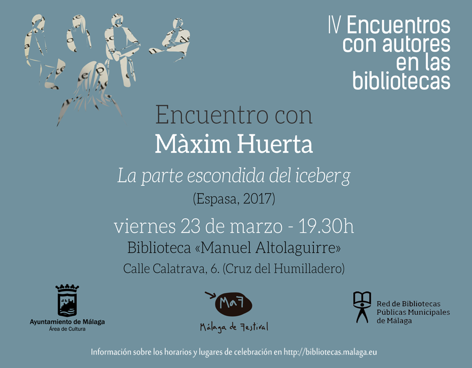 IV Ciclo 'Encuentros con autores en bibliotecas' especial MaF, con Maxim Huerta