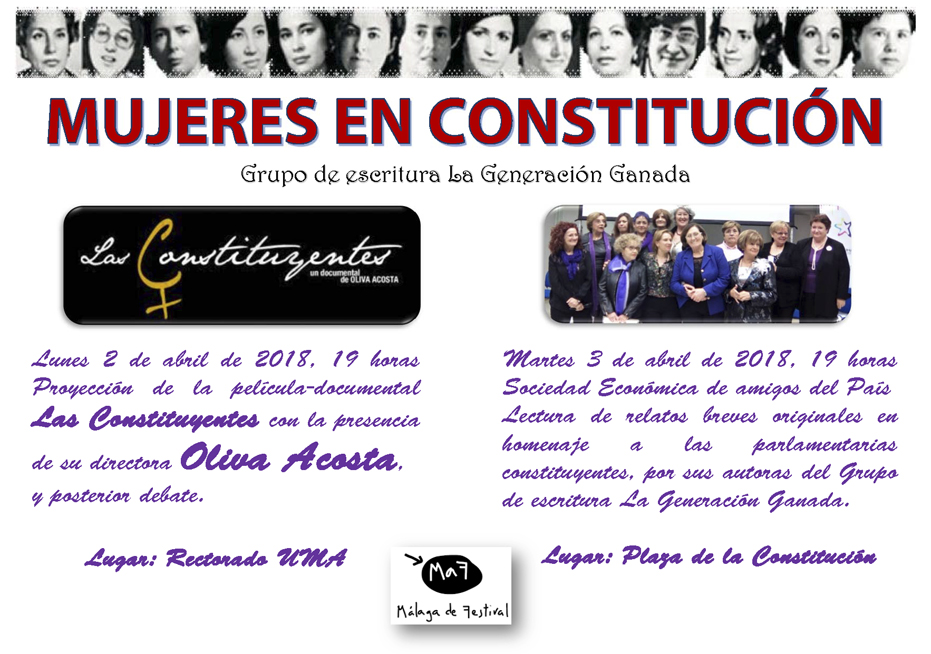 Ciclo 'Mujeres en Constitución': lectura de relatos homenaje a las diputadas y senadoras constituyentes a cargo del grupo 'Generación Ganada'