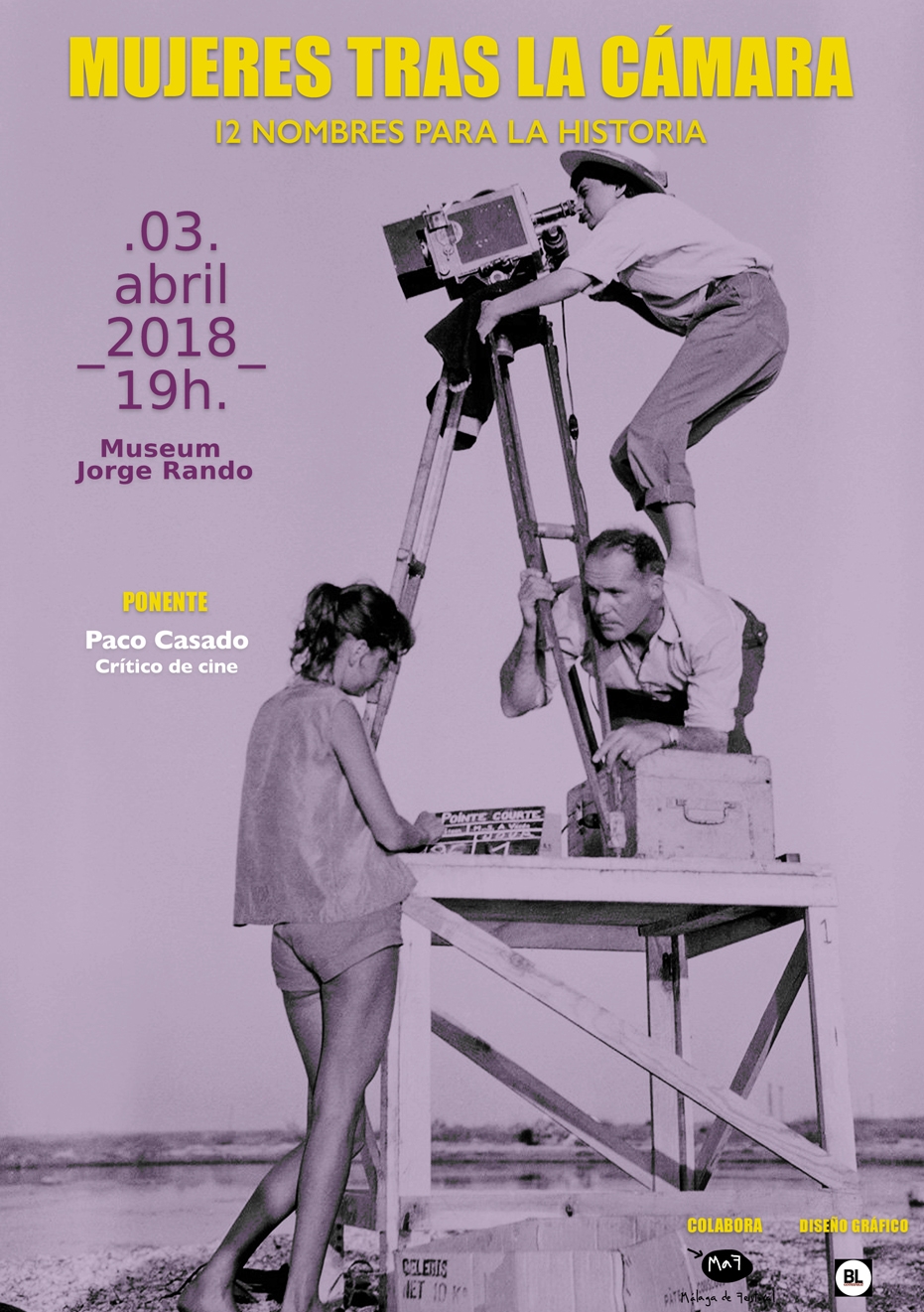 Conferencia 'Mujeres tras la cámara: doce nombres para la historia' a cargo de Paco Casado