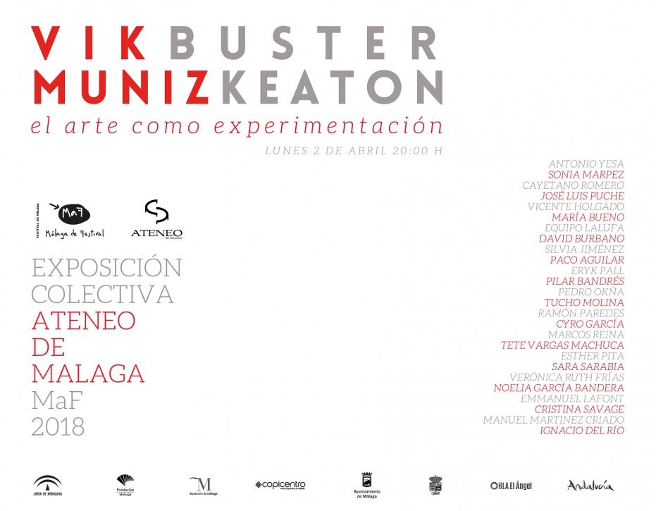 Inauguración de la exposición colectiva 'Vik Muniz y Buster Keaton: el arte como experimentación'