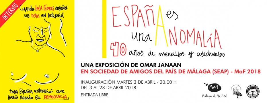 Exposición 'España es una anomalía. 40 años de meneillos y cosichuelas', de Omar Janaan