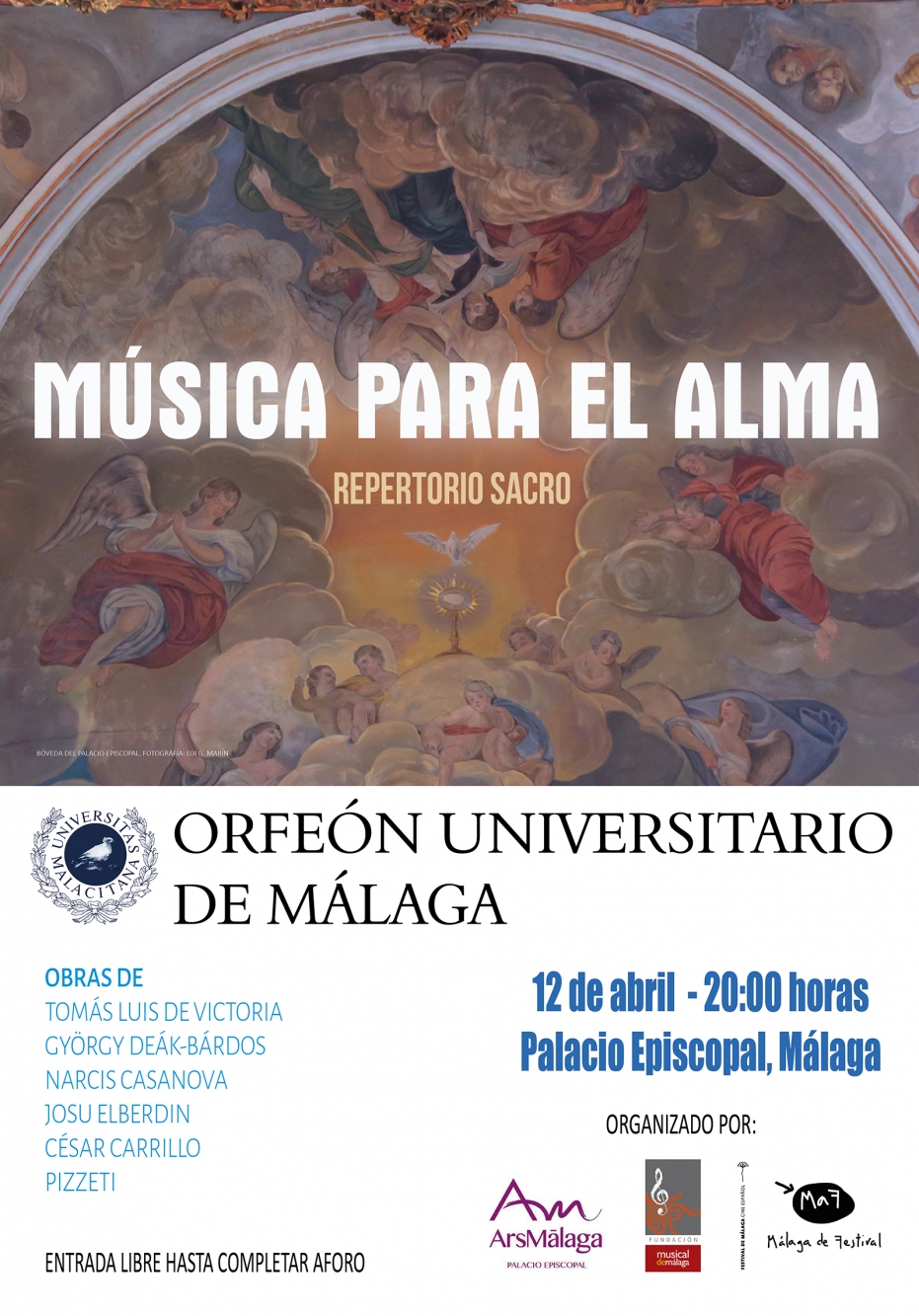 Concierto sacro del Orfeón Universitario de Málaga