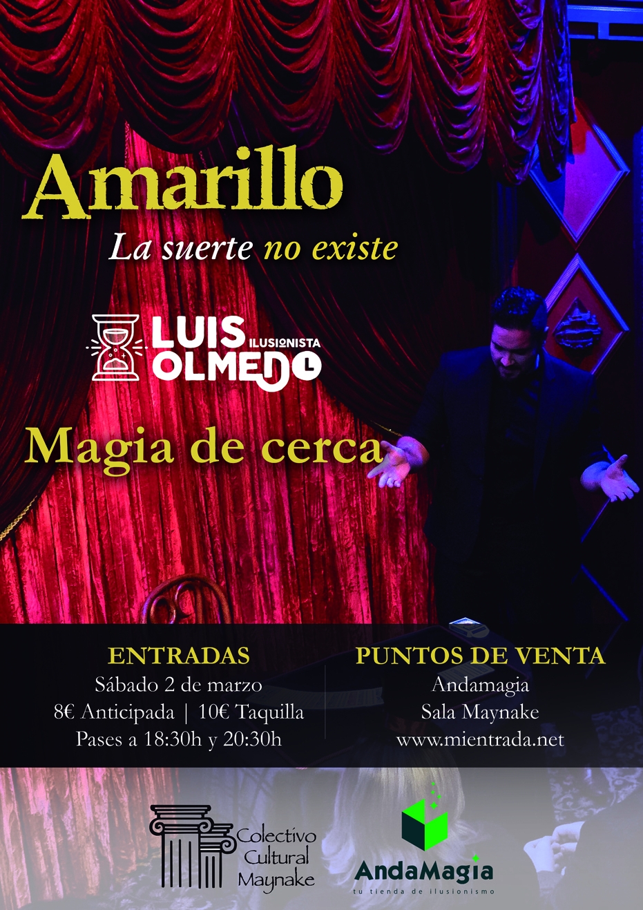 'Amarillo', espectáculo de magia/ilusionismo a cargo de Luis Olmedo