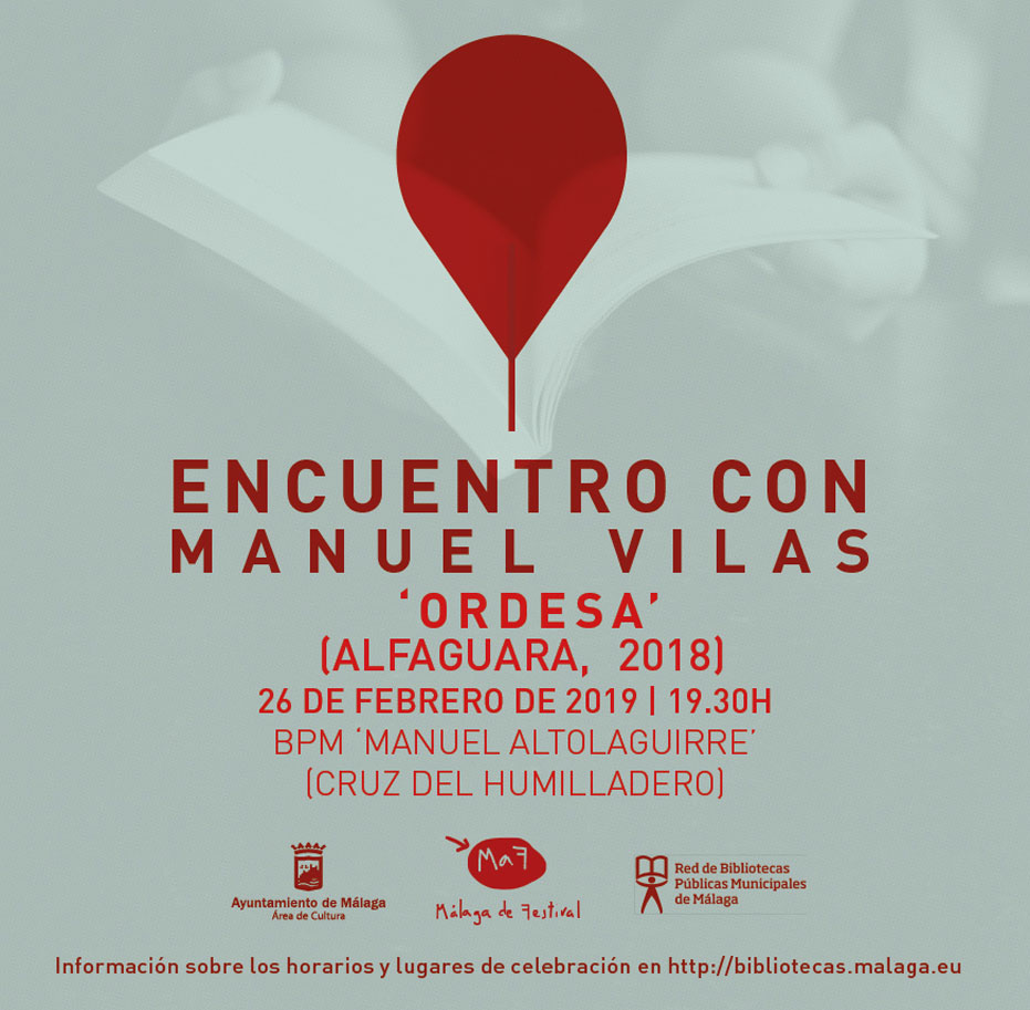 Ciclo 'Encuentros con autores en las bibliotecas' especial MaF, con Manuel Vilas