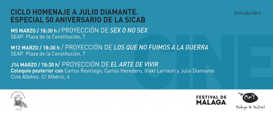 Ciclo Homenaje a Julio Diamante. 50 aniversario de la Semana Internacional de Cine de Autor de Benalmádena: proyección de 'Sex o no sex'