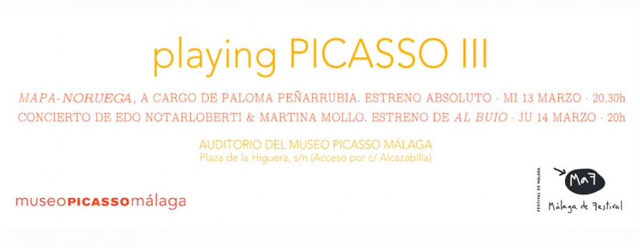 III Ciclo 'Playing Picasso': concierto de Edo Notarloberti & Martina Mollo. Estreno de 'Al Buio'