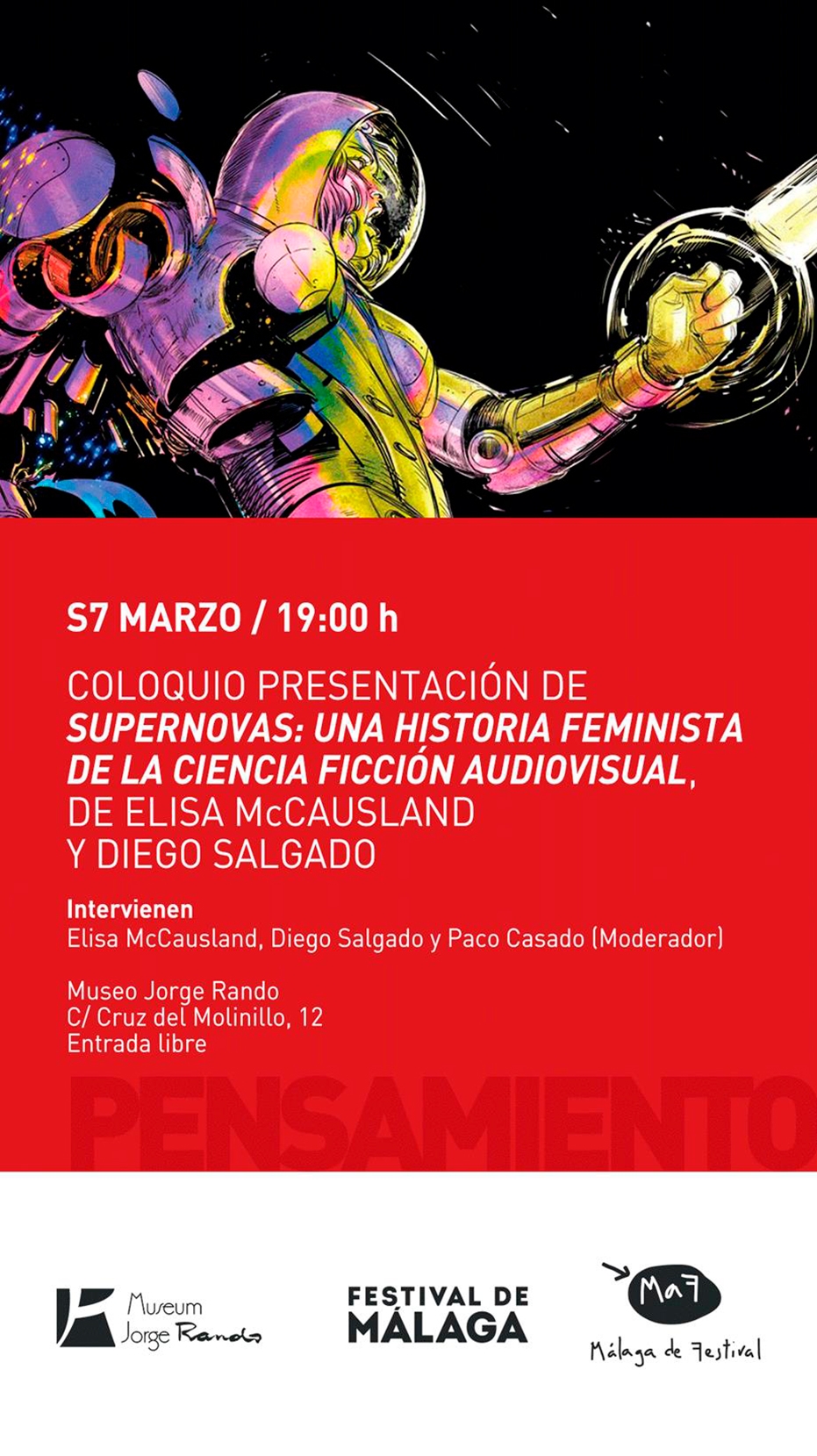 Coloquio presentación de 'Supernovas: una historia feminista de la ciencia ficción audiovisual', de Elisa McCausland y Diego Salgado