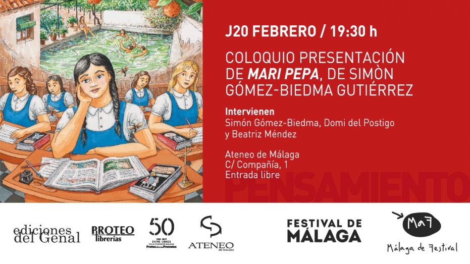 Coloquio presentación sobre Mari Pepa, de Simón Gómez-Biedma Gutiérrez