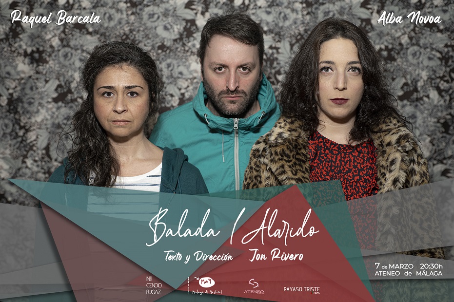 Balada/Alarido. Obra de teatro, performance y audiovisual, de Jon Rivero, con Raquel Barcala y Alba Novoa