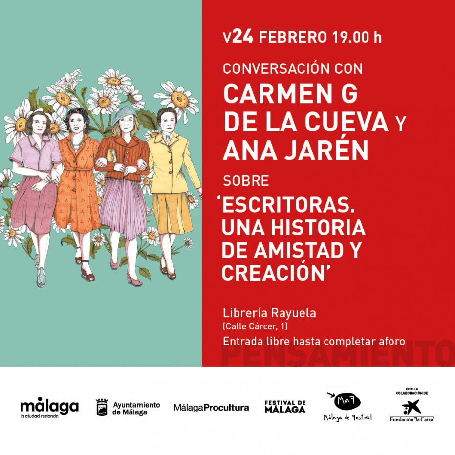 Conversación con Carmen G de la Cueva y Ana Jarén sobre ‘Escritoras. Una historia de amistad y creación’