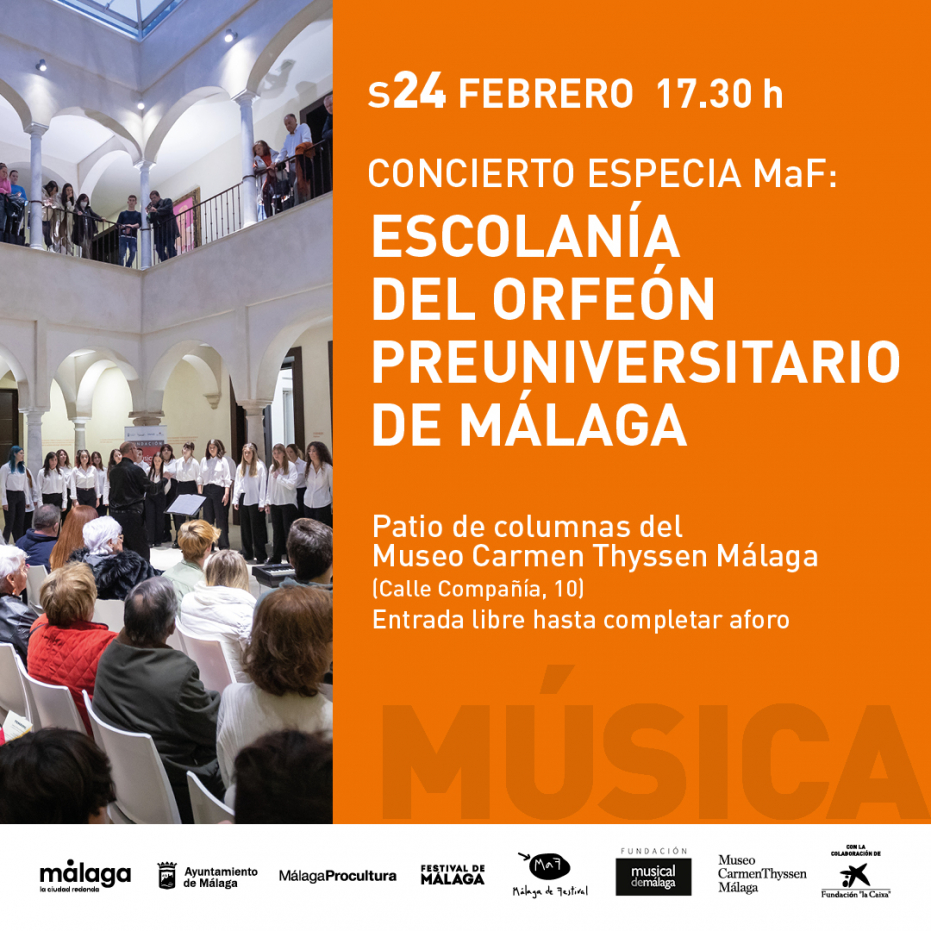 Concierto Especial MaF 2024 de la Escolanía del Orfeón Preuniversitario de Málaga