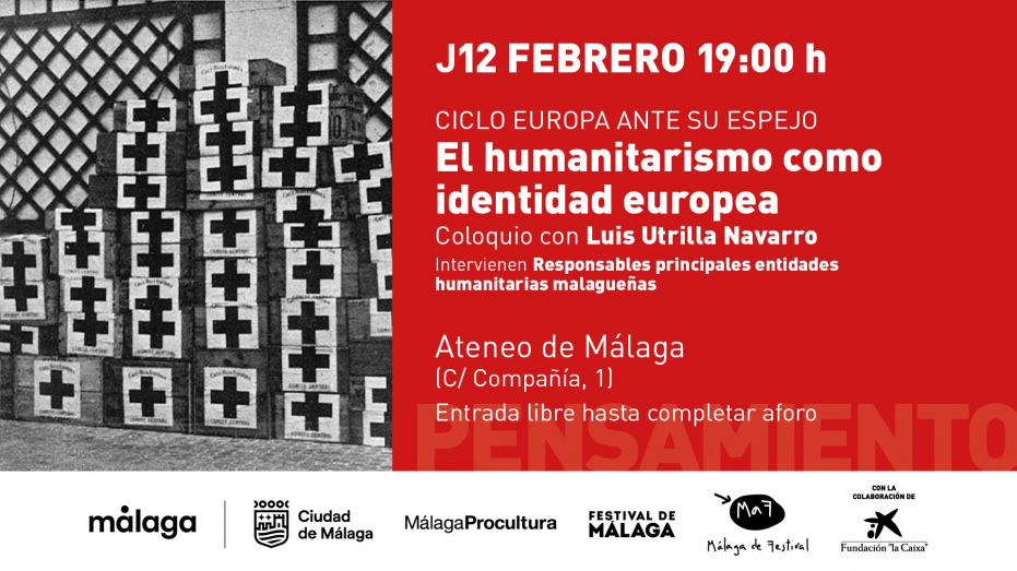 Ciclo Europa ante su espejo. El humanitarismo como identidad europea, coloquio con Luis Utrilla Navarro, Francisco José Sánchez Heras y María Isabel Torres Cazorla. Modera: Victoria Abón Ciclo Europa ante su espejo. El humanitarismo como identidad europea, coloquio con Luis Utrilla Navarro, Francisco José Sánchez Heras y María Isabel Torres Cazorla. Modera: Victoria Abón