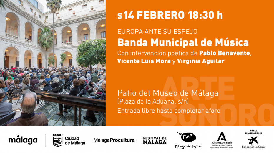 Ciclo 'Europa ante su espejo'. Banda Municipal de Música con intervención poética de Pablo Benavente, Vicente Luis Mora y Virginia Aguilar