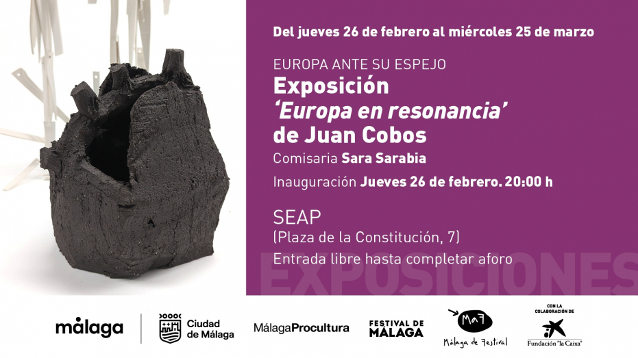 Europa ante su espejo. Inauguración de la Exposición 'Europa en resonancia', de Juan Cobos. Comisaria: Sara Sarabia