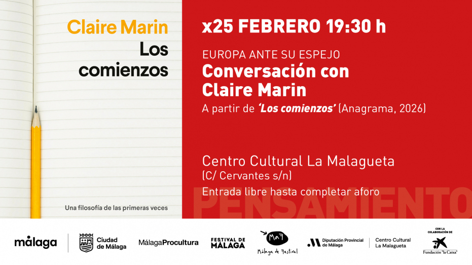 Europa ante su espejo. Conversación con Claire Marin a partir de 'Los comienzos' (Anagrama, 2026)