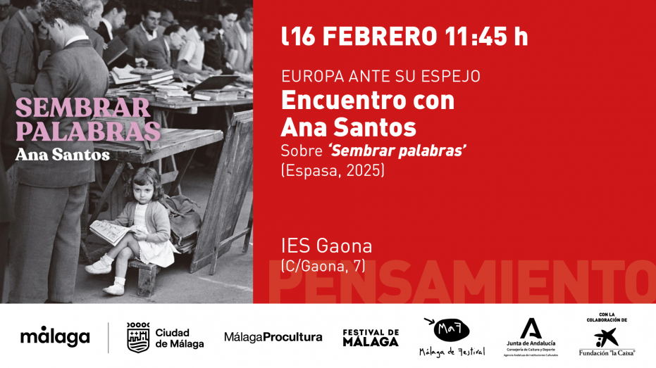 Europa ante su espejo. Encuentro con Ana Santos sobre ‘Sembrar palabras’ (Espasa, 2025)