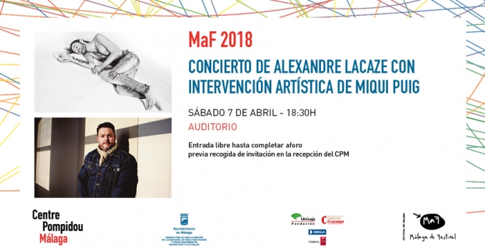El Centre Pompidou Málaga presenta el concierto exclusivo de Alexandre Lacaze con intervención artística de Miqui Puig