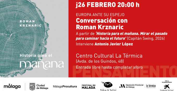 Roman Krznaric presenta en el MaF ‘Historia para el mañana. Mirar al pasado para caminar hacia el futuro’ (Capitán Swing, 2026)